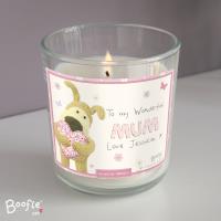 Personalised Boofle Flowers Scented Jar Candle Extra Image 2 Preview